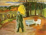 self portrait in the garden ekely